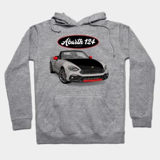 ABARTH 124 Bianco Hoodie